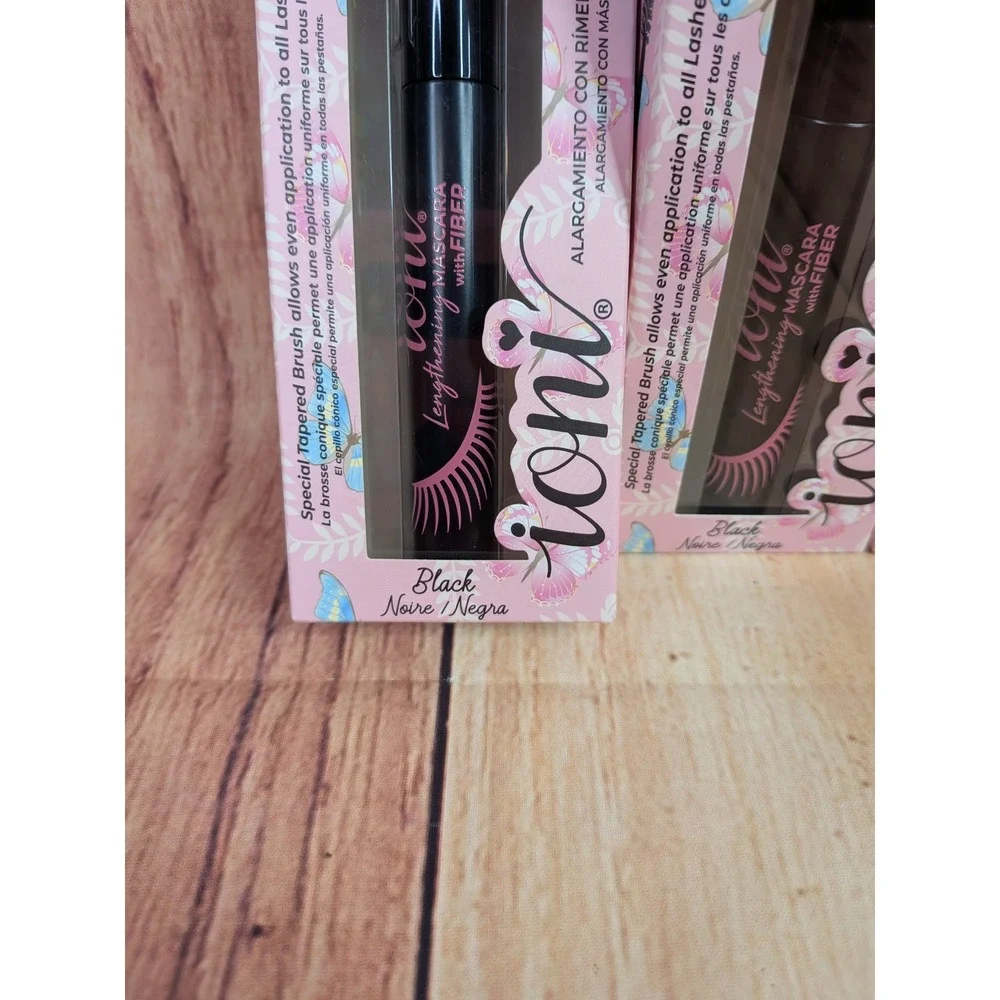 3 PK Ioni Lengthening with Fiber Mascara Black with Tapered Brush